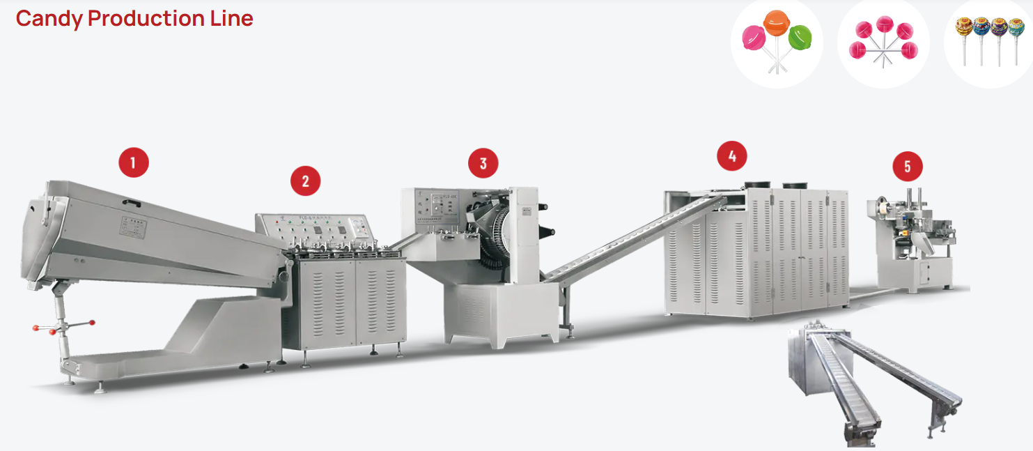 Industrial lollipop production line